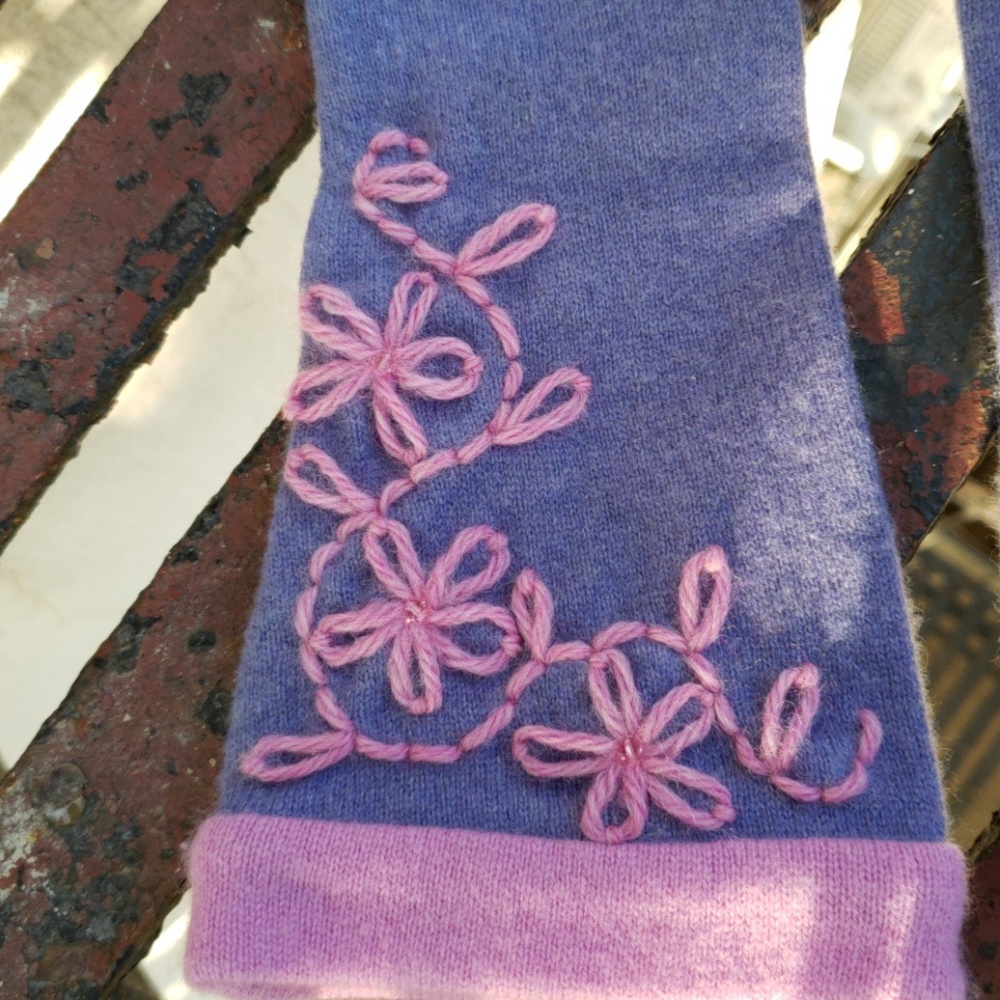 Handmade Hand Warmers pink and blue So Cute!